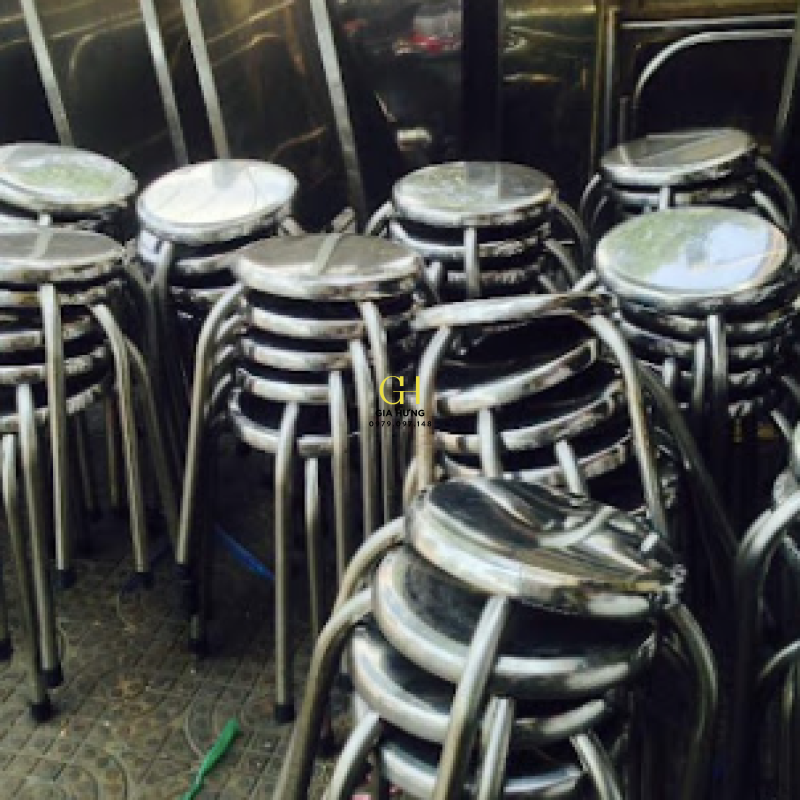 Thanh lý ghế inox 